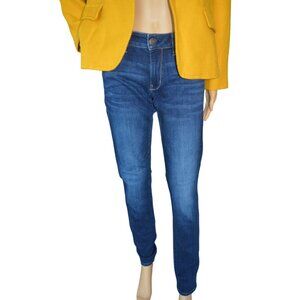 American Eagle Super Stretch Skinny Blue Jeans Womens Size 8 X-Long Casual Denim
